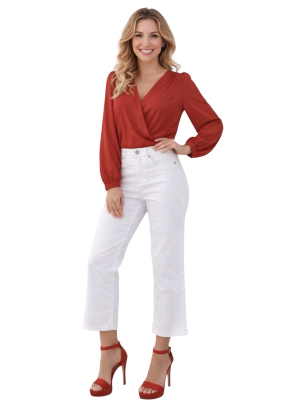 Lee Woman White Cropped Jeans Size 10 Straight Leg Stretch Denim Mid Rise Casual